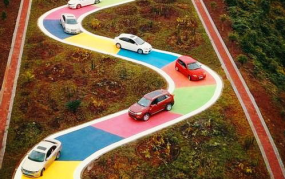 网红彩色路,缤纷世界中的视觉盛宴之旅